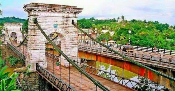 Punalur Suspension Bridge is one of the highlights of Kollam district