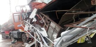 ടാങ്കര് ലോറി അപകടം ; കണ്ണൂരില് വീണ്ടും ലോറി നിയന്ത്രണം വിട്ട് കടയിലേക്ക് ഇടിച്ചു കയറി ടാങ്കര് ലോറി അപകടം