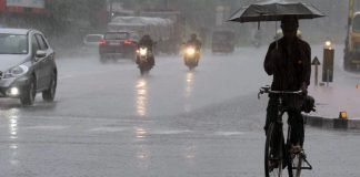 ഇടിമിന്നലോട് കൂടിയ ശക്തമായ മഴയ്ക്കും കാറ്റിനും സാധ്യത