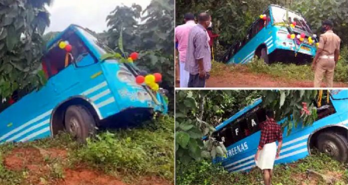 കണ്ണൂരിലെ ബസപകടത്തില്‍ നിരവധി പേര്‍ക്ക് പരിക്ക്