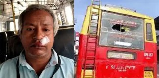 കെ.എസ്.ആര്‍.ടി.സി കണ്ടക്ടര്‍ക്ക് പരിക്ക്