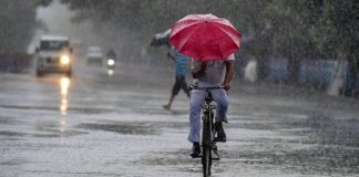 ശക്തമായ മഴയ്ക്കു സാധ്യത