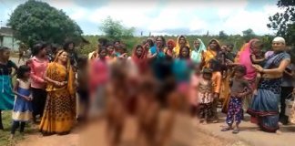 മധ്യപ്രദേശില്‍ പെണ്‍കുട്ടികളെ നഗ്നരായി നടത്തിച്ചു