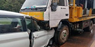 കാറില്‍ ലോറിയിടിച്ച് പിഞ്ച് കുഞ്ഞ് മരിച്ചു