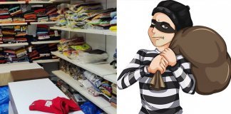 തുണിക്കടയുടെ ഷട്ടർ തകർത്ത് മോഷണം